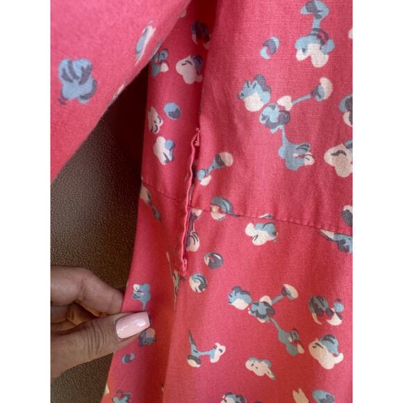 Boden Pink Floral Collared Riviera Button Down Shirt Dress Garden Party Sz 10P - Picture 7 of 10